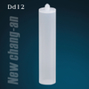 Cartucho vazio de plástico PP transparente de 300ml para selante de silicone Dd12