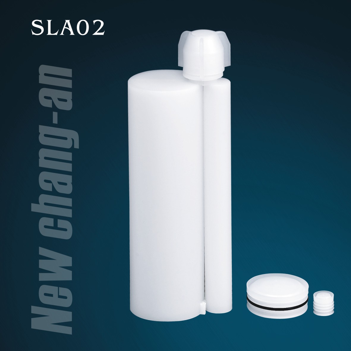 230ml: Cartucho duplo de dois componentes de 23ml para o adesivo Pacote A + B SLA02